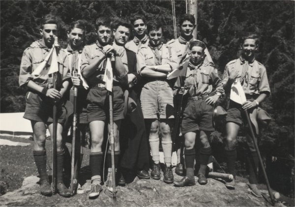 1960 Reparto S.Maria del Rovere, Rocca Pietore. Campo dell'Orsa Minore_I Capi Unit ed i Capi Sq.